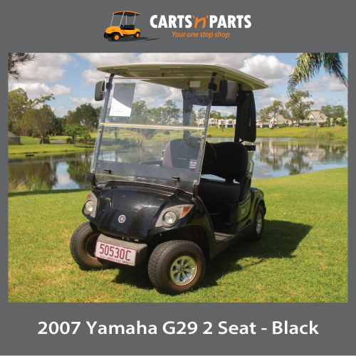 2007 Yamaha G29 2 Seat Black Golf Cart