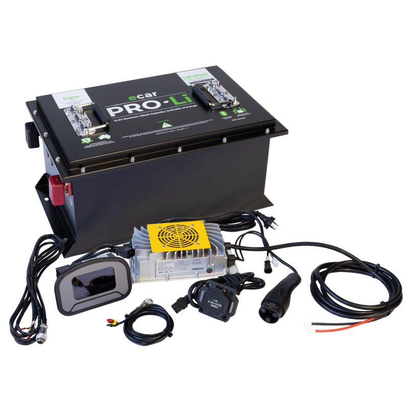 48V Lithium Golf Cart Battery – PRO-Li Core 105Ah Battery Package for ECAR IKON