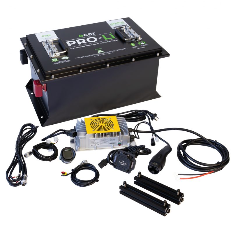 48V Lithium Golf Cart Battery – PRO-Li Core 105Ah Battery Package for Yamaha (Onboard)