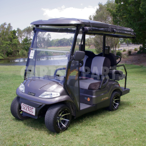 2017 ECAR 627 4 Seat Plum Grey Golf Cart