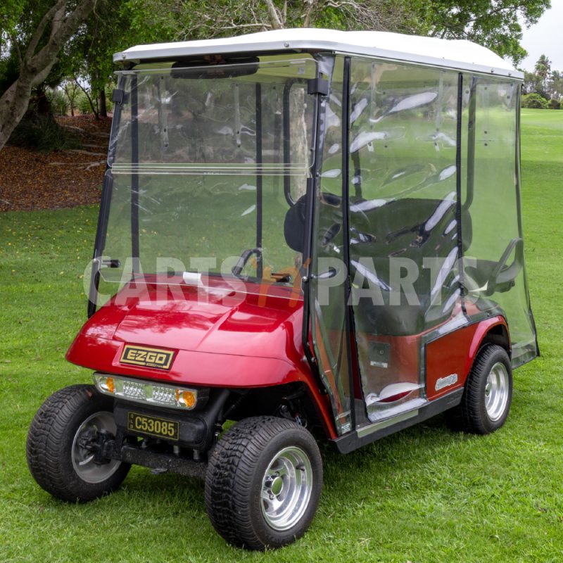 2007 EZGO TXT 4 Seat Red Golf Cart