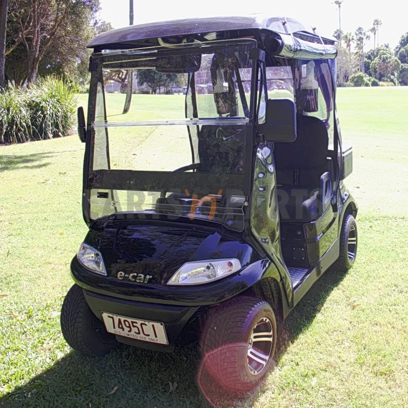 2023 ECAR 627 2 Seat Black Golf Cart