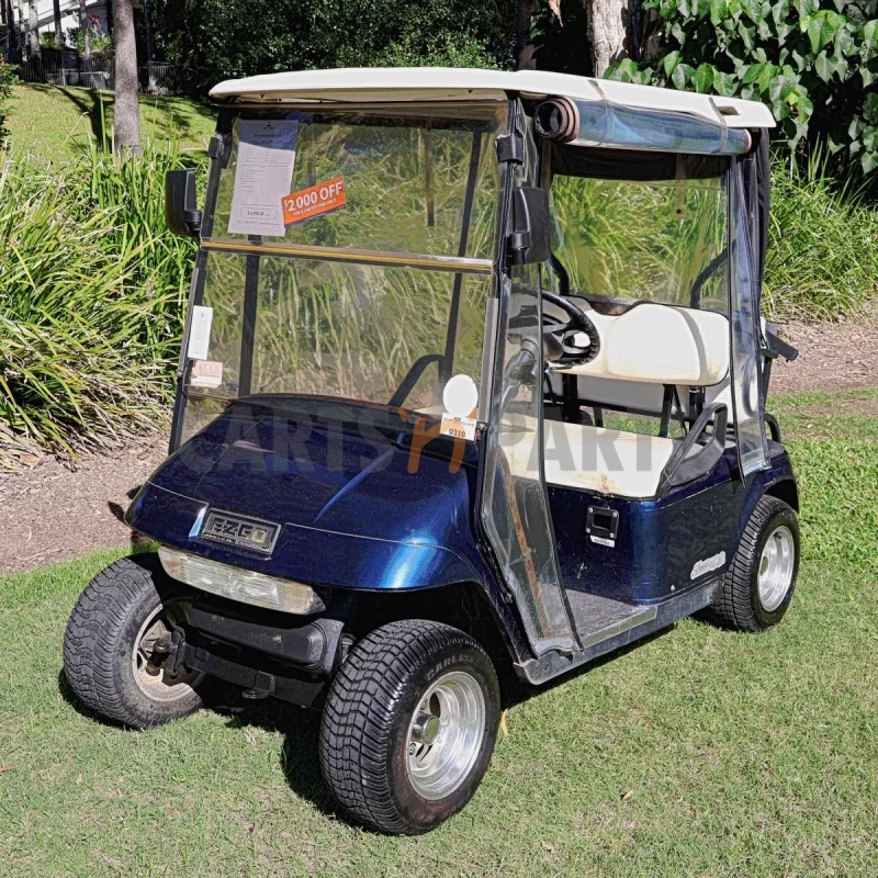 2007 EZGO TXT 4 Seat Blue Grey Golf Cart