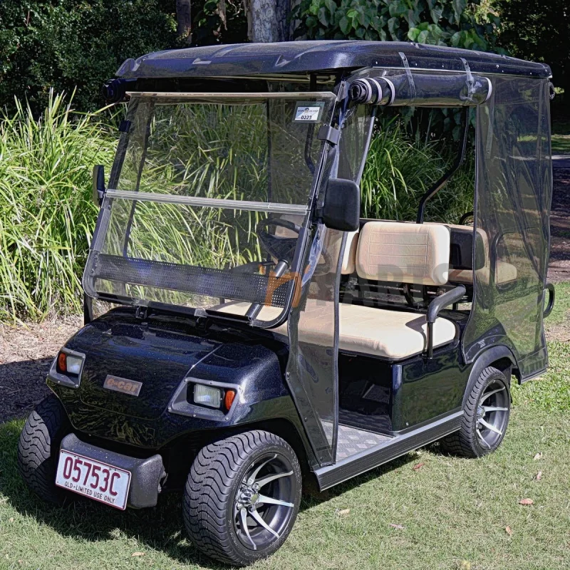 2012 ECAR DOMINIC 4 Seat Black Golf Cart