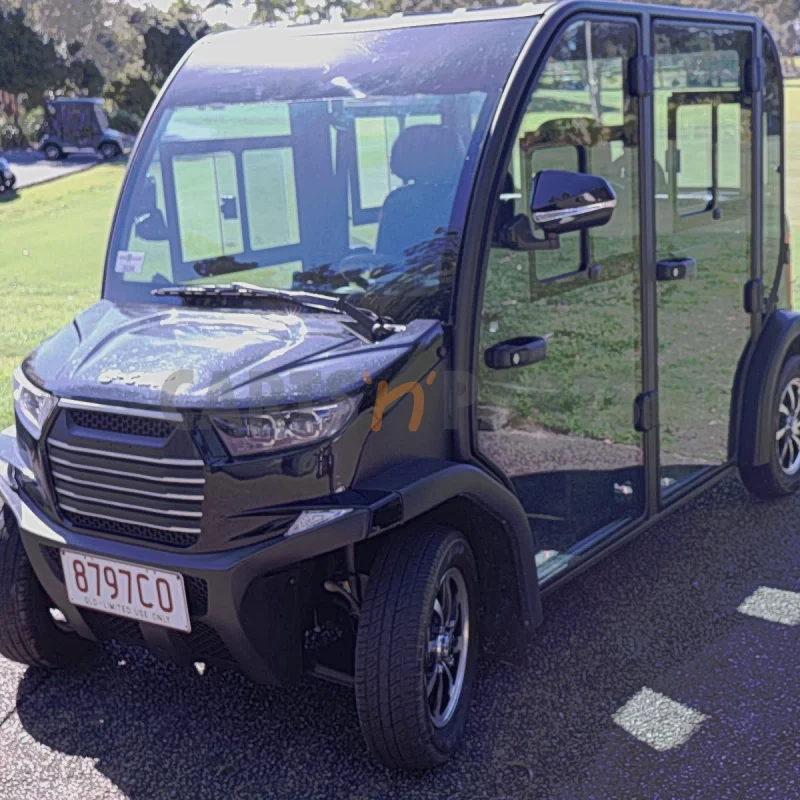 2022 ECAR SDB 4 Seat Black Golf Cart