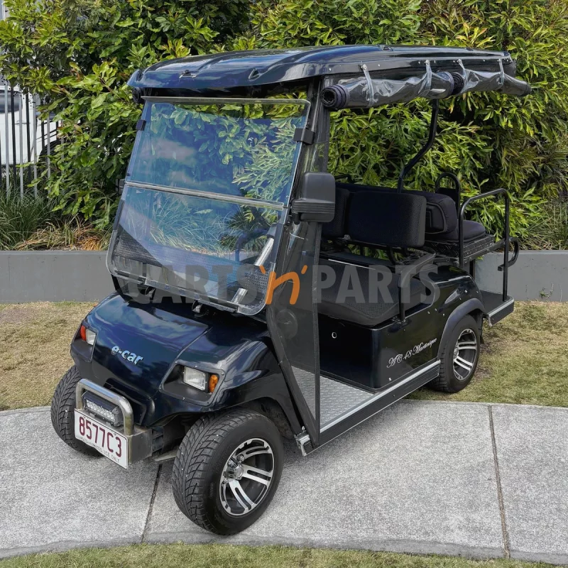 Home 13 2015 ECAR A4 4 Seat Black Golf Cart