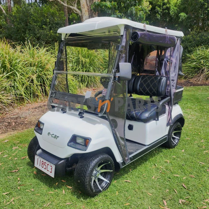 2021 ECAR A2 2 Seat White Golf Cart